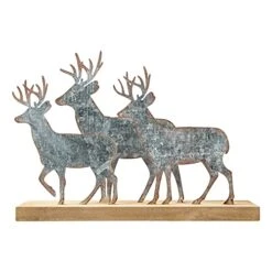 Glitzhome Christmas Table Decorations 12.81 Inches Metal Christmas Reindeer Decor Galvanized Deer Decoration For Home Country Christmas Decor Rustic Xmas Desk Decoration -National Tree Company Sale Shop 51dIPSC3PLL