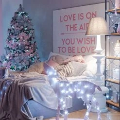 LED Christmas Lights Indoor Outdoor, 76 Feet 200 LED 8 Modes Fairy String Lights With Timer, Connectable, Christmas Twinkle Lights For Garden, Yard, Party, Holiday, Xmas Tree Decorations (White) -National Tree Company Sale Shop 51dZEqRCGiL