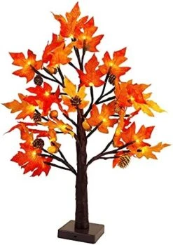 Twinkle Star Lighted Maple Tree, 6 Feet 120 LED Artificial Tree With Lights For Thanksgiving Harvest Fall Festival Home Party Decoration -National Tree Company Sale Shop 51dsYHQ 5L. AC