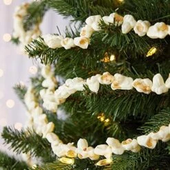 Popcorn And Cranberry Garland For Christmas Tree By Factory Direct Craft - This Old Fashion Real Look Plastic Faux Popcorn Holiday Garland With Plastic Beads Can Be Used Year After Year -National Tree Company Sale Shop 51duTQkxJvL. AC
