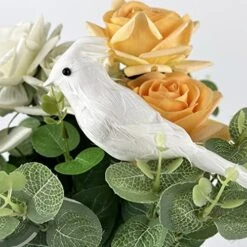 Ogrmar 12 Pack White Cardinals Ornaments Handmade Artificial Birds Clip On Christmas Tree For Christmas Tree Wreaths Garland Decorations (White) -National Tree Company Sale Shop 51dvRywaDmL