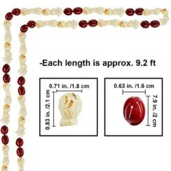 9.2 Feet Artificial Popcorn And Cranberry Garland Strand Old Fashion Christmas Tree Garland String For Christmas Holiday Season Vintage Decoration -National Tree Company Sale Shop 51e2OatTNsL