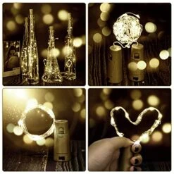 AOTHOD 28 Pack Wine Bottle Lights With Cork – Cork Lights For Wine Bottles 7 Ft Silver Wire Mini Cork Fairy Lights Battery Operated, Tiny Wine Cork Lights For DIY,Party, Wedding,Decor (Warm White) -National Tree Company Sale Shop 51eeCEWTtpL