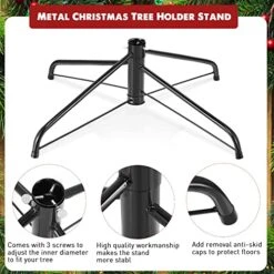 Roowest Christmas Tree Stand Artificial Christmas Tree Base Metal Xmas Tree Folding Replacement Holder Green Tree Base For Christmas Holiday Winter Tree Party Decorations (16 Inch) -National Tree Company Sale Shop 51elz37inQL