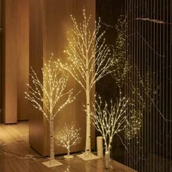 BAOLITVINE Birch Tree With Lights 4FT 200 Fairy Lights, Lighted Trees For Home Wedding Party Christmas Decoration Inside Outdoor -National Tree Company Sale Shop 51fCfNLZtlL