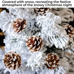 20 Pieces Christmas Pine Cones Decorations Picks - Snow Pine Cone For Xmas Tree Garland Wreath Ornaments Pinecones Decorating Winter Holidays Home -National Tree Company Sale Shop 51fICdrHK7L