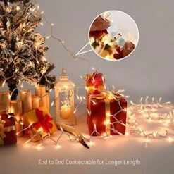 Brizled Clear Christmas Lights, 300 Count 69.6ft Incandescent White Lights String, Connectable 120V UL Certified Indoor/Outdoor White Light On White Wire For Room, Birthday, Wedding, Party, Warm White -National Tree Company Sale Shop 51fK5QmL0uL