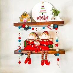 Christmas Felt Ball Garland, Pom Pom Garland, Stars And Candy Cane Garland, Hand-Made From Natural Wool, Cute Hanging Decor For Christmas Tree, Kids Bedroom, Living Room, Nursery - 9 Feet Long 11 Christmas Felt Ball Garland, Pom Pom Garland, Stars And Candy Cane Garland, Hand-Made From Natural Wool, Cute Hanging Decor For Christmas Tree, Kids Bedroom, Living Room, Nursery - 9 Feet Long -National Tree Company Sale Shop 51fOs6rAqyL