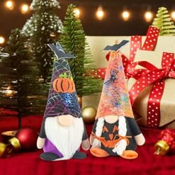 2 Pack Christmas Decorations Christmas Gnomes Decorations For Home - Fall Gnomes Tiered Tray Decor Christmas Table Ornaments, Pumpkin Witch Gnomes Christmas Decor -National Tree Company Sale Shop 51flLzN5p8L