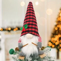 Christmas Tree Topper, Gnome Christmas Decoration, Star Tree Topper, Gnome Christmas Tree Topper, Hand Made Christmas Tree Decoration