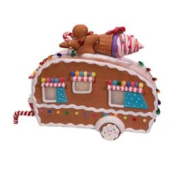 Kurt S. Adler 8.4-Inch Battery-Operated Light-Up Gingerbread Food Truck Table Piece, Multi -National Tree Company Sale Shop 51gw8sObL7S