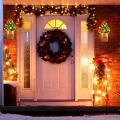 Brightown 2 Pack Ceramic Christmas Tree Night Light-Small Mini Prelit Xmas Holiday Decor For Home Room Fireplace Office Christmas Decorations -National Tree Company Sale Shop 51hAnGDgjOL