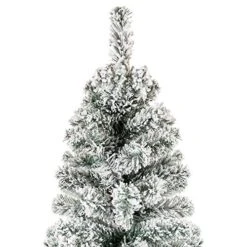 Best Choice Products 7.5ft Snow Flocked Artificial Pencil Christmas Tree Holiday Decoration W/Metal Stand -National Tree Company Sale Shop 51hI4IfLAtL