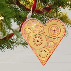 Hallmark Keepsake Christmas Ornament 2020 Our Love Just Works Gears Heart Metal -National Tree Company Sale Shop 51hfkymixSL