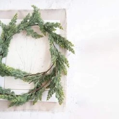 Creative Co-Op 72" L Faux Cedar Garland, Green -National Tree Company Sale Shop 51hjUY42zlL