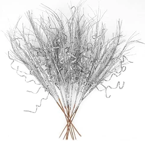 KI Store Glitter Curly Christmas Spray Set Of 12 Black Wispy Willow Christmas Picks For Halloween Christmas Tree Wreath Garland Bouquet Tree Topper Decoration 13 KI Store Glitter Curly Christmas Spray Set Of 12 Black Wispy Willow Christmas Picks For Halloween Christmas Tree Wreath Garland Bouquet Tree Topper Decoration - Image 11