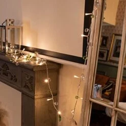 YOLIGHT Bohemia String Lights Battery Operated Acrylic Crystal Fairy Lights, 10ft 30 LED Pastel Jewels Light Garland With Remote Timer For Bedroom Wedding Party Christmas Fireplace Easter Decoration -National Tree Company Sale Shop 51iYqztW9sL