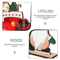 Abaodam 4 Pcs Christmas Wooden Ornaments Wooden Dolls Wood Dining Table Black Dining Room Table Xmas Table Decorations Xmas Tabletop Decoration Xmas Gnome Statue Xmas Gnome Decor Cute Baby -National Tree Company Sale Shop 51id4xCwdaL