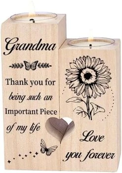Double Sided Printing, Granddaughter Gifts Candle Holders, Granddaughter Gifts From Grandma, Birthday Christmas Graduation Gifts For Granddaughter -National Tree Company Sale Shop 51iqODfFxL. AC