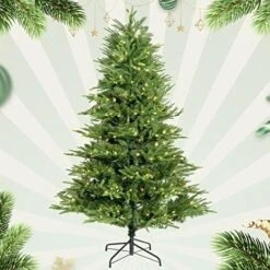 JOYDECOR 2PCS 2FT Artificial Snow Flocked Pre-lit Christmas Tree With Lights Pine Cones Berries And Cloth Bag Base For Indoor Porch Table, Xmas Holiday Decoration, White 19 JOYDECOR 2PCS 2FT Artificial Snow Flocked Pre-lit Christmas Tree With Lights Pine Cones Berries And Cloth Bag Base For Indoor Porch Table, Xmas Holiday Decoration, White -National Tree Company Sale Shop 51jTFBK9nkL. AC