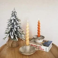 Kendiis Candle Holder Ceramic Candlestick Holder, Candlelight Stand For Spell Candles, Taper Candles, And Incense, Halloween Christmas Dining Room Home Decoration Display -National Tree Company Sale Shop 51jc6NHK7SL