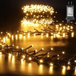 Quntis 400 LED 13FT Mini Globe String Lights Plug In, Christmas Cluster String Lights For Bedroom Wedding Valentine Party Indoor Outdoor Xmas Tree Decoration (8 Twinkle Mode, Connectable, Waterproof) -National Tree Company Sale Shop 51jcF9xA6BL. AC