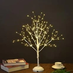 LIGHTSHARE 24-inch Starlit LED Bonsai Tree Night Light,Warm White, 210 LED Lights, Battery Powered Or DC Adapter(Included) -National Tree Company Sale Shop 51kcbWDFHrL. AC