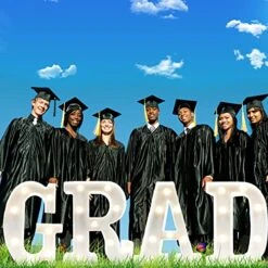 2023 Graduation Decorations,4 LED Marquee Light Up Letter“GRAD“Sign For Graduation Class Of 2023 Lights Decoration For High School Senior College Graduation Party Favor Supplies (GRAD) -National Tree Company Sale Shop 51lN2W67NrL