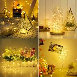 32 Pcs 10ft 30 LED Fairy Lights Battery Operated Waterproof Copper Wire Mini String Lights Firefly Starry Moon Lights For Jars DIY Gifts Wedding Party Bedroom Patio Decorations Christmas(Warm White) -National Tree Company Sale Shop 51lgH5uxOqL