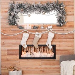 Christmas Wooden Bead Garland Rustic Farmhouse Bead Garland Xmas Tree Bead Ornaments For Christmas Decorations, Total Of 26 Feet (White) -National Tree Company Sale Shop 51m0N1c7QvL