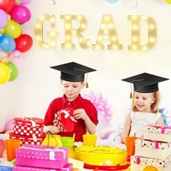 2023 Graduation Decorations,4 LED Marquee Light Up Letter“GRAD“Sign For Graduation Class Of 2023 Lights Decoration For High School Senior College Graduation Party Favor Supplies (GRAD) -National Tree Company Sale Shop 51m6eJCTiNL