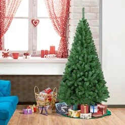 Yaheetech 6Ft Artificial Green Lifelike Christmas Pine Tree Artificial Christmas Tree Holiday Decoration With 1011 Branch Tips And Foldable Stand, Easy Assembly, Green -National Tree Company Sale Shop 51mRyyeGPUL