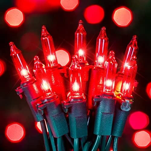 Hopolon Clear Christmas Lights Set 2PACK 50Count 13Feet Incandescent Bulb Mini String Lights For Indoor Christmas Tree Garland Birthday Wedding Festival Decor, Warm White 9 Hopolon Clear Christmas Lights Set 2PACK 50Count 13Feet Incandescent Bulb Mini String Lights For Indoor Christmas Tree Garland Birthday Wedding Festival Decor, Warm White - Image 7