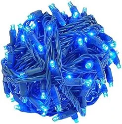 Novelty Lights 100 Light Red/White/Blue LED USA Mini Light Set, UL Listed Indoor/Outdoor, Green Wire, 50 Feet 18 Novelty Lights 100 Light Red/White/Blue LED USA Mini Light Set, UL Listed Indoor/Outdoor, Green Wire, 50 Feet -National Tree Company Sale Shop 51nU1hWa bL. AC