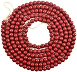 ZOONAI Long Wood Bead Garland Farmhouse Decor Christmas Tree Garland Boho Decorations Wall Hanging Prayer Beads Home Decor Ornament (Light Red, 287cm) 14 ZOONAI Long Wood Bead Garland Farmhouse Decor Christmas Tree Garland Boho Decorations Wall Hanging Prayer Beads Home Decor Ornament (Light Red, 287cm) -National Tree Company Sale Shop 51ny1beBhL. AC