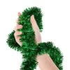 Christmas Tree Bright Green Tinsel Garland Metallic Streamers Celebrate A Holiday Mardi Gras Party Decorations Indoor And Outdoor Disco Party Supplies