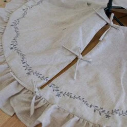 Homey Cozy 56 Inch Large Christmas Tree Skirt, Gray Flange -National Tree Company Sale Shop 51p4vBqt2gL