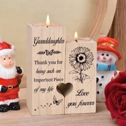 Double Sided Printing, Granddaughter Gifts Candle Holders, Granddaughter Gifts From Grandma, Birthday Christmas Graduation Gifts For Granddaughter -National Tree Company Sale Shop 51pi5ws0abL