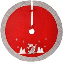 WeRChristmas Reindeer Christmas Tree Skirt Decoration, 120 Cm -Red -National Tree Company Sale Shop 51pn uhiHL. AC
