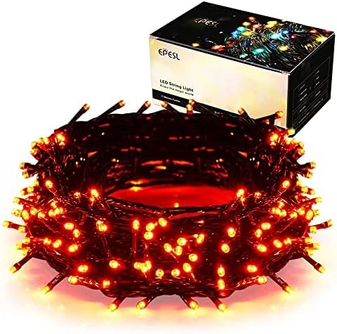 Halloween Outdoor String Lights Decorations - 25m/82ft 220 LEDs 8 Modes Function End-to-End Extendable Plug In Waterproof Fairy Lights For Christmas/Thanksgiving Day/Wedding/Patio/Home/Indoor - Orange 10 Halloween Outdoor String Lights Decorations - 25m/82ft 220 LEDs 8 Modes Function End-to-End Extendable Plug In Waterproof Fairy Lights For Christmas/Thanksgiving Day/Wedding/Patio/Home/Indoor - Orange - Image 8