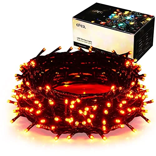 Halloween Outdoor String Lights Decorations - 25m/82ft 220 LEDs 8 Modes Function End-to-End Extendable Plug In Waterproof Fairy Lights For Christmas/Thanksgiving Day/Wedding/Patio/Home/Indoor - Orange 3 Halloween Outdoor String Lights Decorations - 25m/82ft 220 LEDs 8 Modes Function End-to-End Extendable Plug In Waterproof Fairy Lights For Christmas/Thanksgiving Day/Wedding/Patio/Home/Indoor - Orange