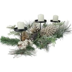 Northlight 24" Long Needle Pine And Berries Christmas Candle Holder 10 Northlight 24" Long Needle Pine And Berries Christmas Candle Holder -National Tree Company Sale Shop 51rFbu6WMrL