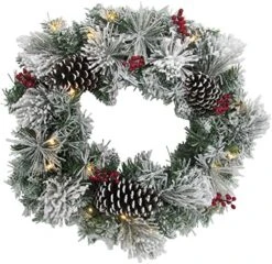 Fraser Hill Farm Glittery Pine Christmas Tabletop Candle Holder, 42 Inch Length | With White Berries And Ornament Balls | Holds 5 Pillar Candles | Perfect Holiday Decoration | F042CHTT008-0SN -National Tree Company Sale Shop 51rL6JMwQHL. AC