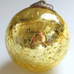 Set Of 4 Silver Mercury Glass Ornaments (3.15" Elegant Etched Ball) Perfect For Christmas Tree, Hanging Holiday Decoration, Gifts & Home Decor -National Tree Company Sale Shop 51rXb6mE9L. AC