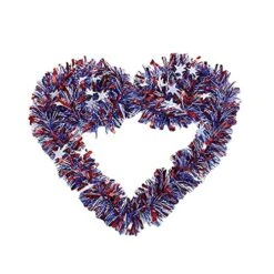 4PACK 4th Of July Laser Tinsel Garland,Blue Red White Star Patriot Ornament DIY Fringe Garlands Twist Tinsel Home Wall Party Tree Hanging Decorations 26.6ft -National Tree Company Sale Shop 51ragIXh3FS