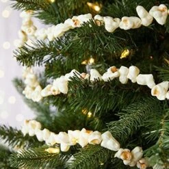 Popcorn And Cranberry Garland For Christmas Tree By Factory Direct Craft - This Old Fashion Real Look Plastic Faux Popcorn Holiday Garland With Plastic Beads Can Be Used Year After Year -National Tree Company Sale Shop 51reNuf3ixL. AC