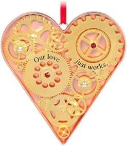 Hallmark Keepsake Christmas Ornament 2020 Our Love Just Works Gears Heart Metal -National Tree Company Sale Shop 51sB8jGUKtL. AC