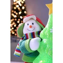 WeRChristmas Snowman Pre-Lit Christmas Tree Decoration With Colour Chanig LED Light-39cm, 35 X 25 X 18 Cm, Multicolour -National Tree Company Sale Shop 51saDq80EUL
