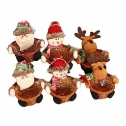 Keep Sunday Halloween Christmas Cute Candy Storage Basket Halloween Easter Decoration Cookie Cake Storage Decoration Holiday Table Desk Decor Gift (C, One Size) -National Tree Company Sale Shop 51sssBQbI9L