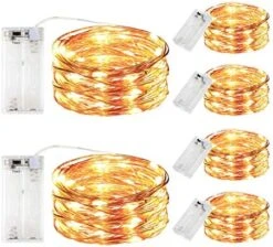 Innotree 6 Pack LED Fairy String Lights Battery Operated With Timer, 10Ft 30LEDs Battery Powered Copper Wire Mini Firefly Twinkle Lights For Bedroom, Christmas, Wedding, Party Decoration, Warm White 13 Innotree 6 Pack LED Fairy String Lights Battery Operated With Timer, 10Ft 30LEDs Battery Powered Copper Wire Mini Firefly Twinkle Lights For Bedroom, Christmas, Wedding, Party Decoration, Warm White -National Tree Company Sale Shop 51tKXvTHkTL. AC